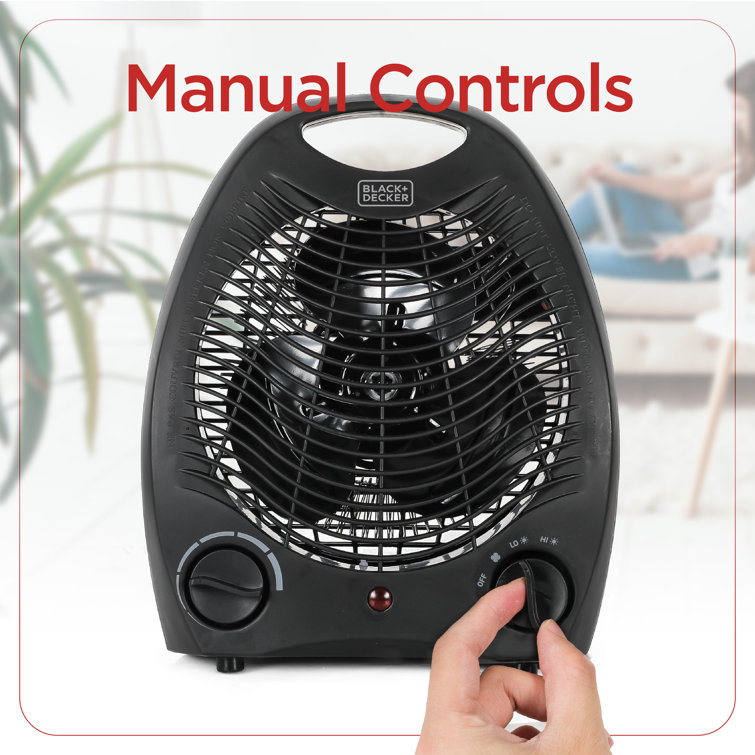 Black Decker Personal Desktop 1 500 Watt Electric Fan Compact